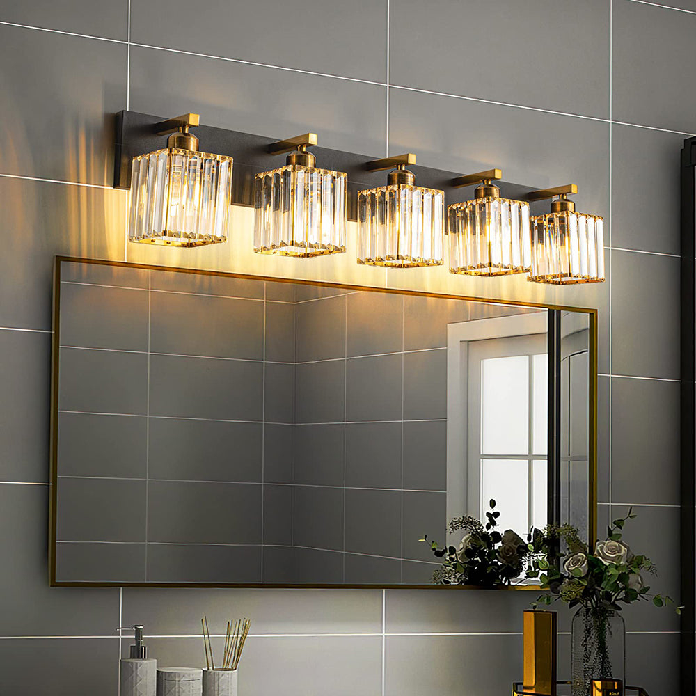 Kristy Vintage LED Classico Trasparente Applique Piazza Metallo/Cristallo Oro Soggiorno/Camera da Letto/Sala da Pranzo/Cucina