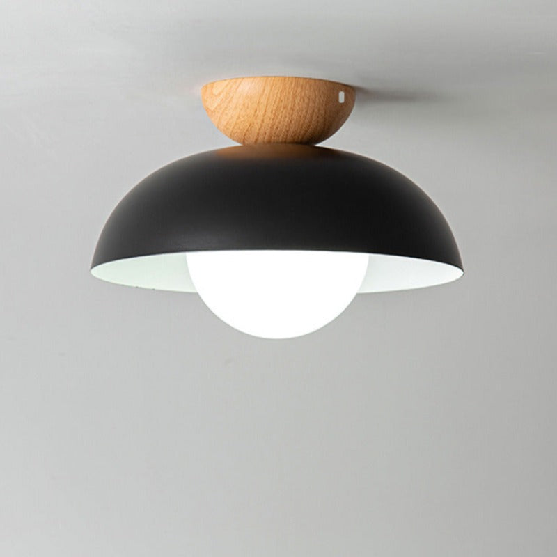 Muto Nordico Sospensione Legno Metallo Nero Bianco Cucina Balcone