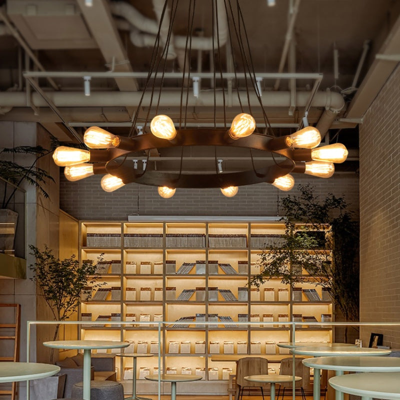 Silva Vintage Matello Lux Lampadario Marrone Soggiorno/Sala da Pranzo