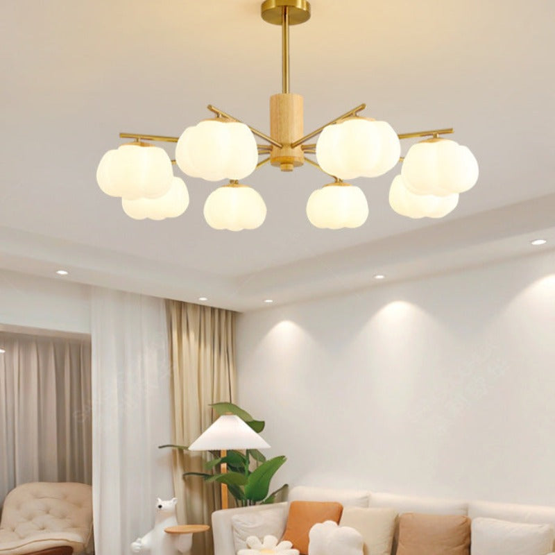 Arisha Creativo LED Metallo Legno Lampadari Soggiorno