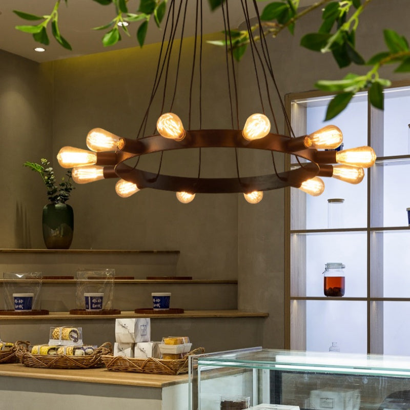 Silva Vintage Matello Lux Lampadario Marrone Soggiorno/Sala da Pranzo