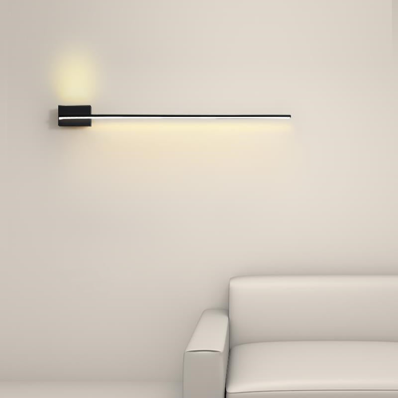 Arisha Minimalista LED Lineare Metallo Acrilico Vanità Applique Nero Bagno