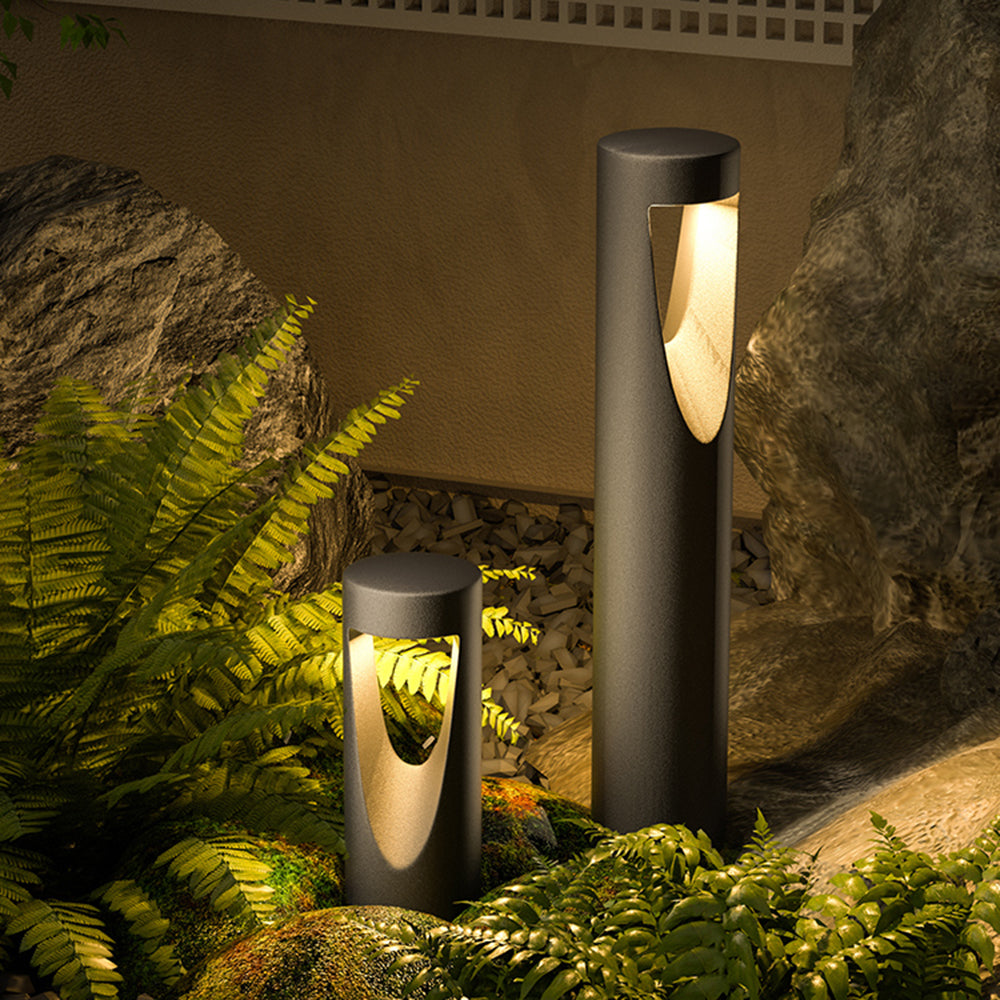 Ray Contemporaneo Cilindrico Metallo Lampade da Esterno Giardino