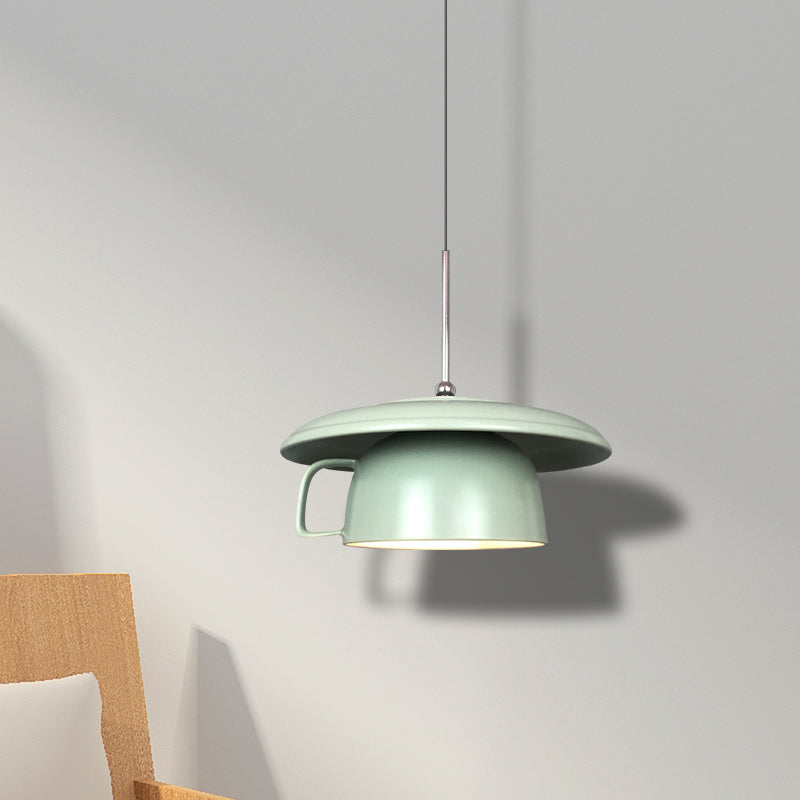 Valentina Rustico Tazza Ceramica LED Lampade a Sospensione Soggiorno