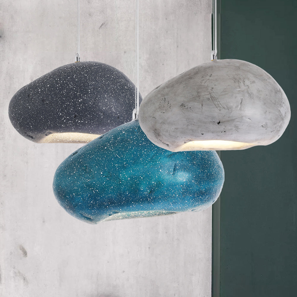 Avi Naturale Pane Acrilico Resina Lampade a Sospensione Grigio