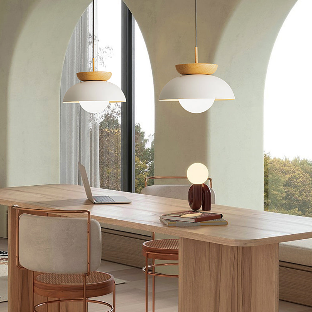 Muto Nordico Sospensione Legno Metallo Nero Bianco Cucina Balcone