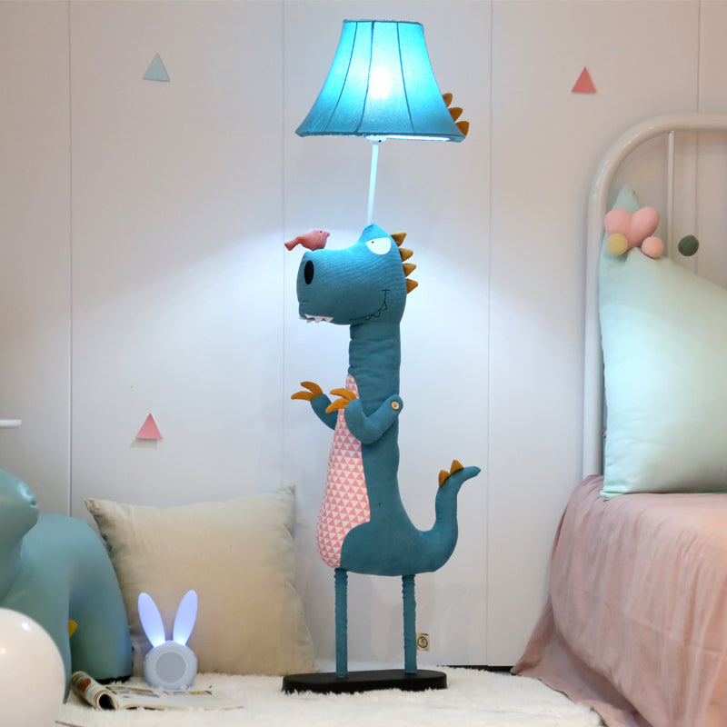 Arisha Blu Dinosauro Lampade da Terra Metallo LED