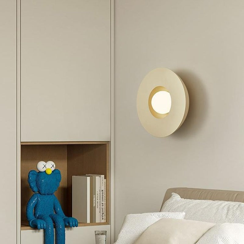 Arisha Moderna LED Interni Applique Caffè al Latte Vetro Soggiorno
