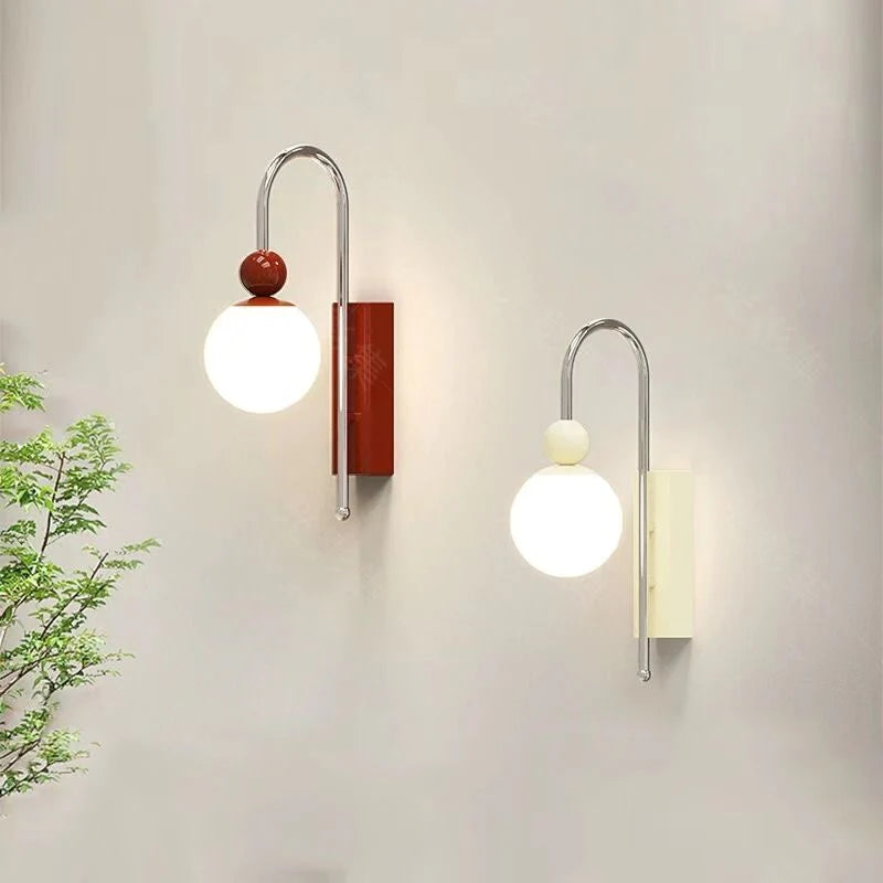 Valentina Moderno LED Metallo Vetro Applique Camera da Letto Corridoio