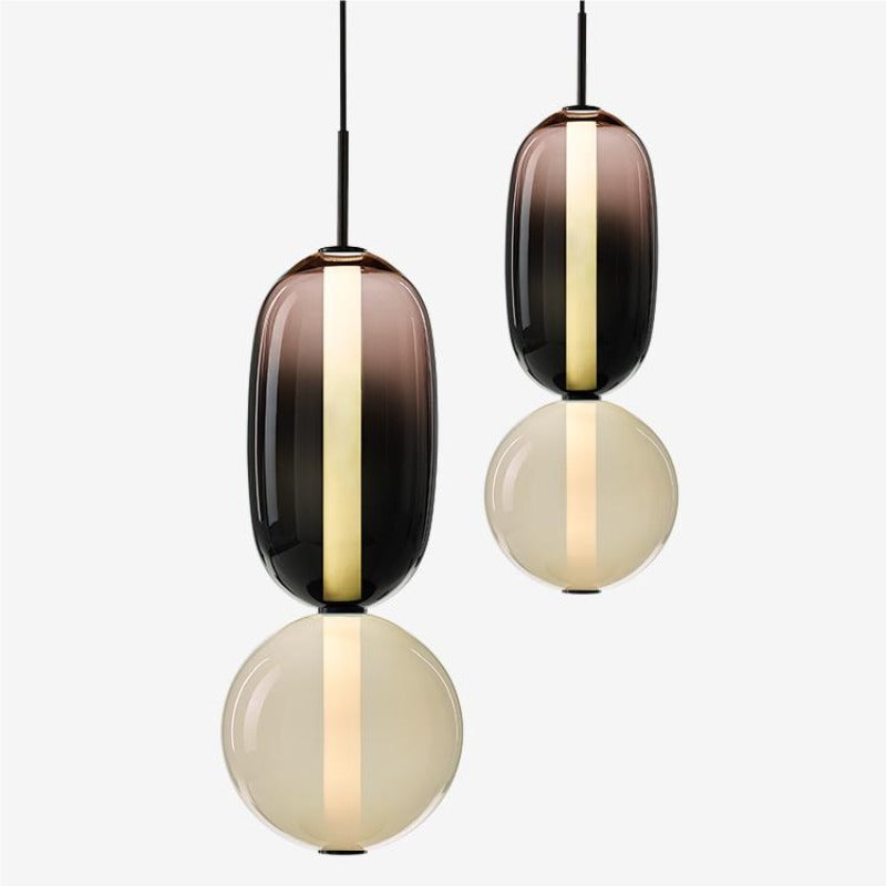 Aria Lampada a Sospensione in Vetro Candito