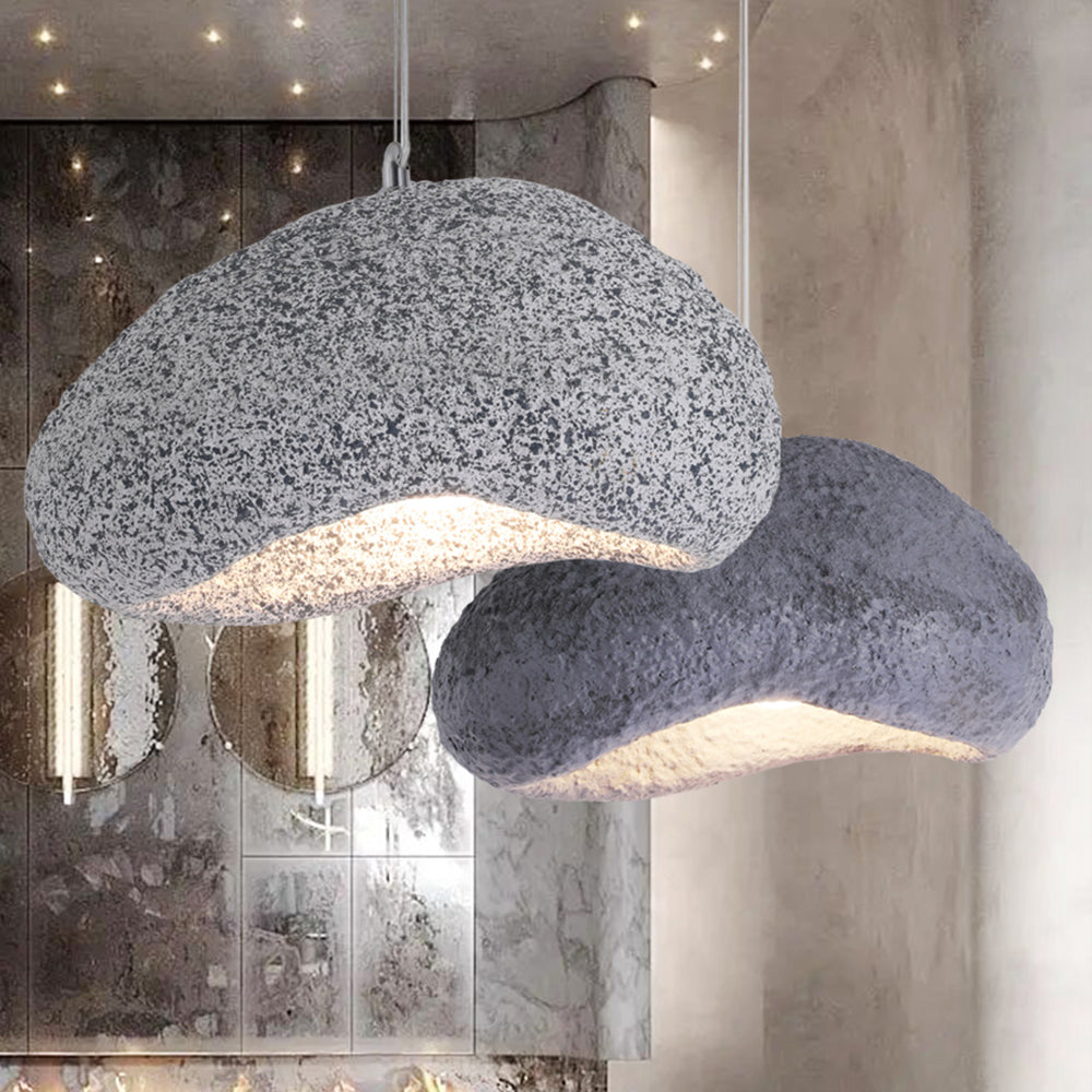 Avi Naturale Pane Resina Acrilico Lampade a Sospensione Grigio