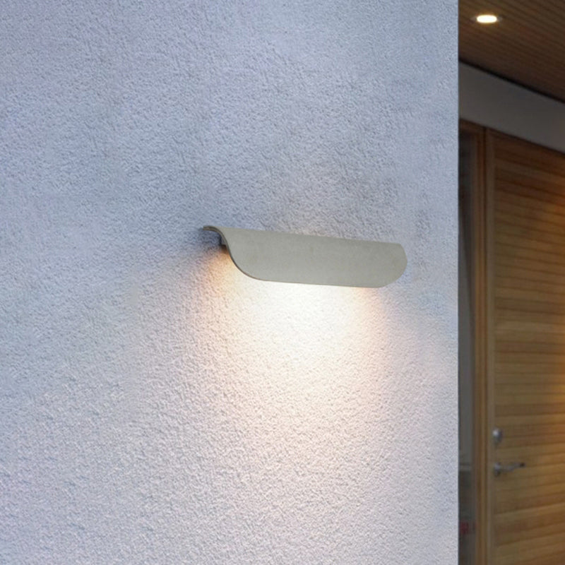 Ray Moderne LED Lampade da Esterno Nera/Bianca Curvo Impermeabile