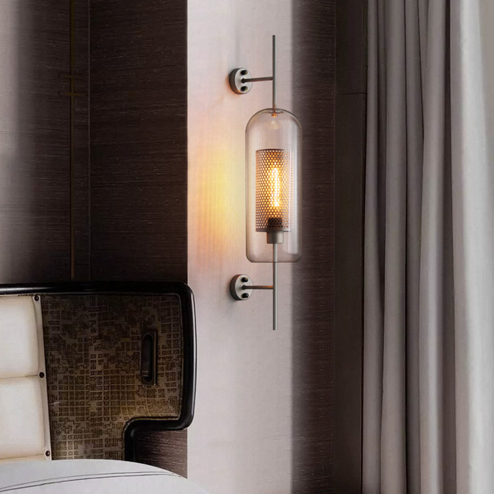 Arisha Industriale LED Applique Metallo/Vetro Argento/Oro Globale
