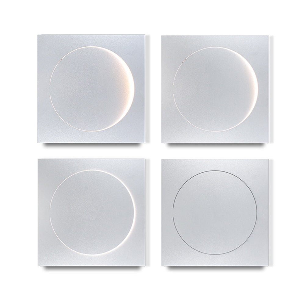Aria Design Moderna LED Appliquea Decorativo Metallo Luna Soggiorno/Camera da Letto