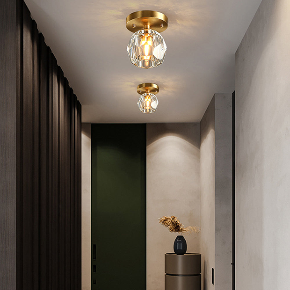 Kristy Classico LED Design Piccolo Diamante Lusso Plafoniere Metallo/Acrilico Ore Soggiorno/Camera da Letto