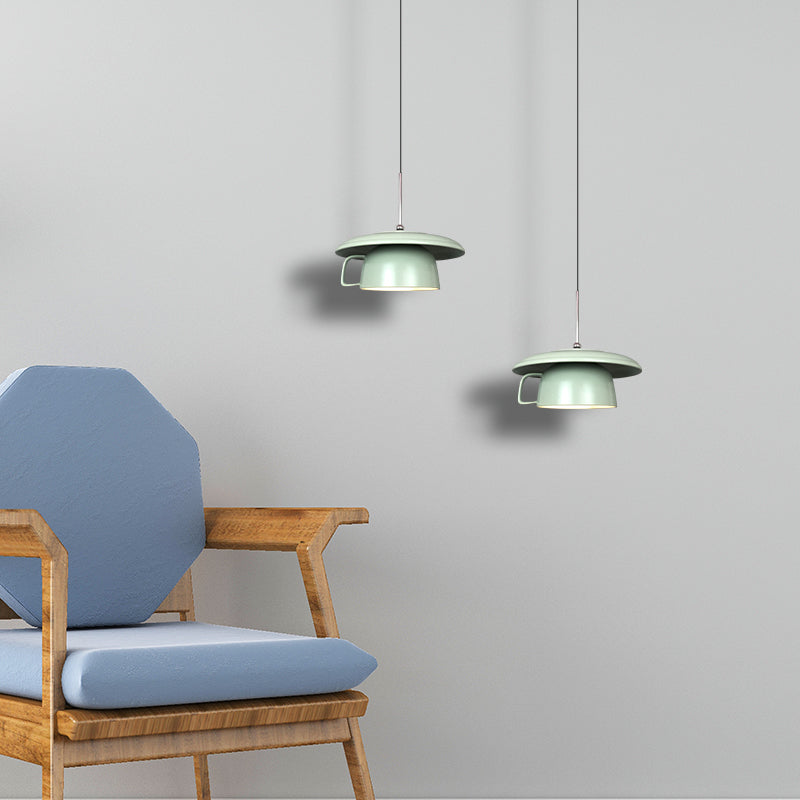 Valentina Rustico Tazza Ceramica LED Lampade a Sospensione Soggiorno