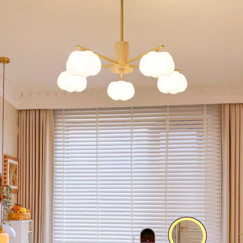 Arisha Creativo LED Metallo Legno Lampadari Soggiorno
