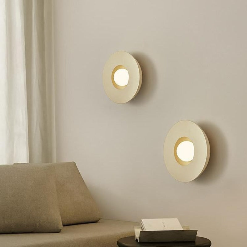 Arisha Moderna LED Interni Applique Caffè al Latte Vetro Soggiorno