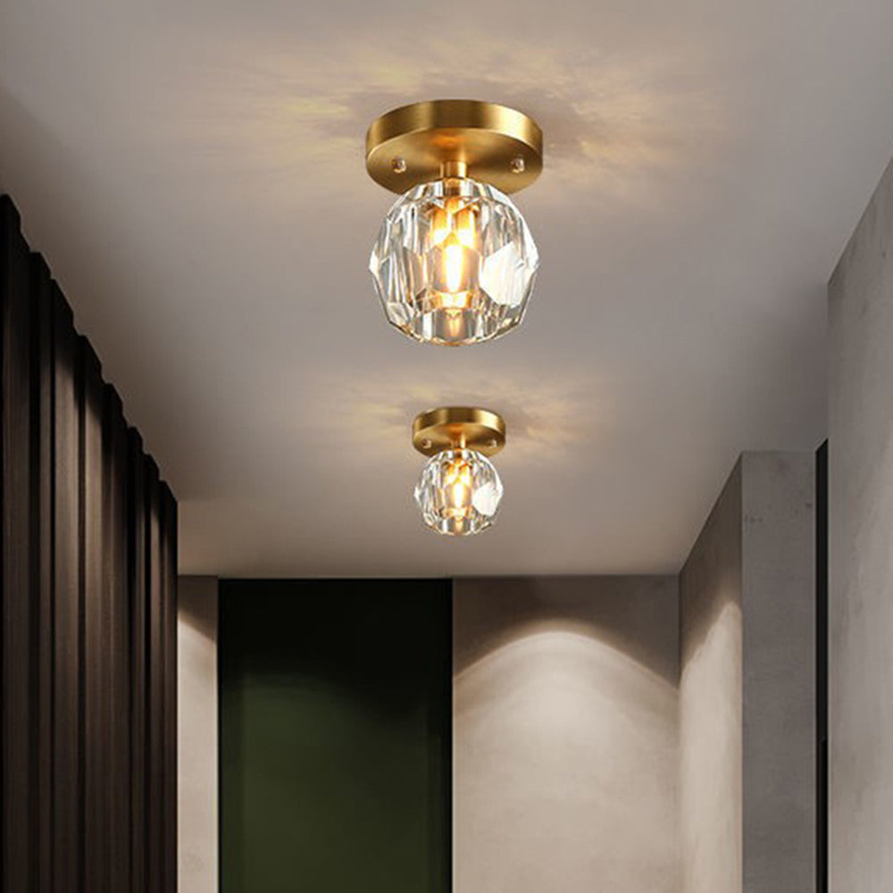 Kristy Classico LED Design Piccolo Diamante Lusso Plafoniere Metallo/Acrilico Ore Soggiorno/Camera da Letto