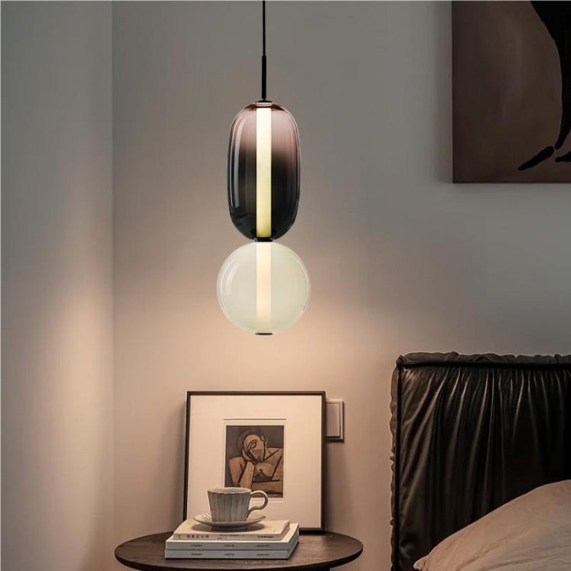 Aria Lampada a Sospensione in Vetro Candito