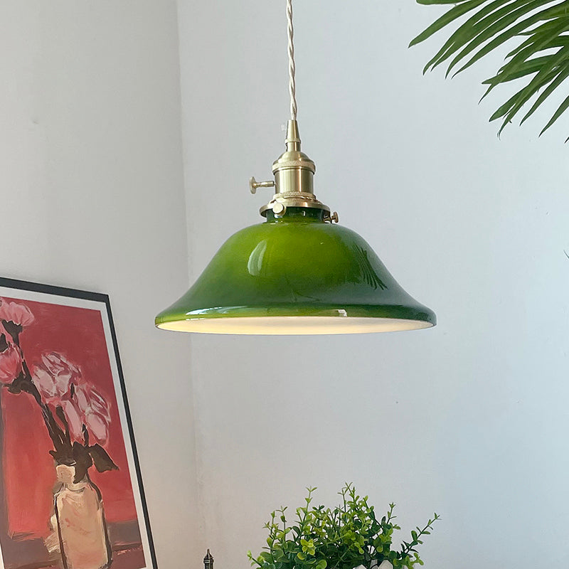 Valentina Vintage Vetro Metallo Sospensione Verde Sala da Pranzo Soggiorno