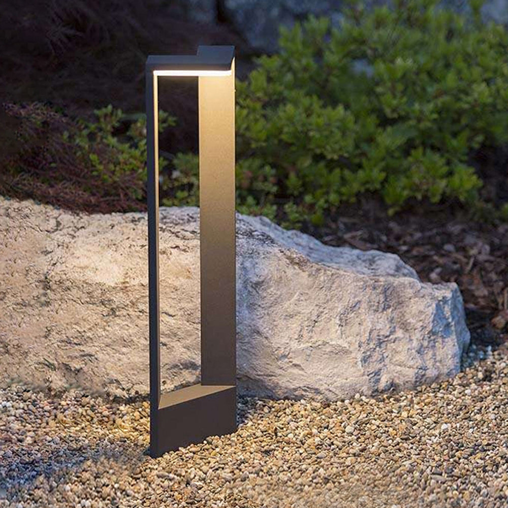 Ray Minimalista Metallo Forma Angolo Retto Lampade da Esterno