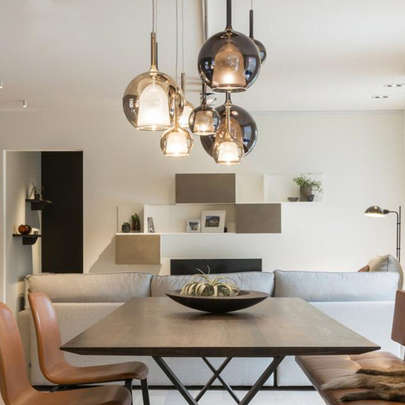 Valentina Moderno Sfera LED Lampade a Sospensione Vetro