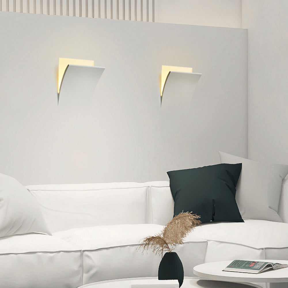 Aria Metallo Gesso Moderno LED Applique da Incasso