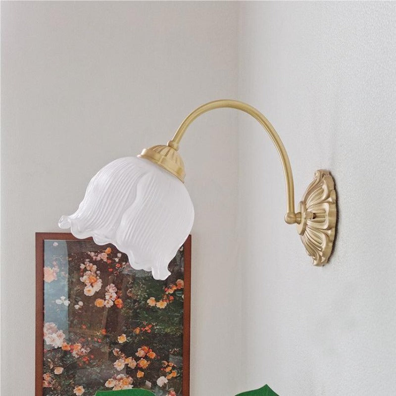 Arisha Retrò LED Metallo Vetro Applique Camera da Letto Balcone