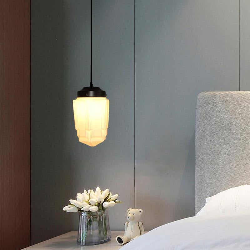 Valentina Minimalista Metallo Vetro Sospensione Bianco Soggiorno Camera da letto Ristorante