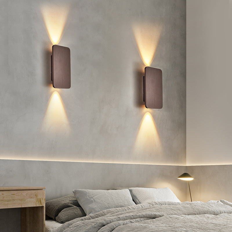 Muto Moderno Metallo Applique Oro/Nero/Marrone/Bianco/Grigio Camera da letto/Soggiorno