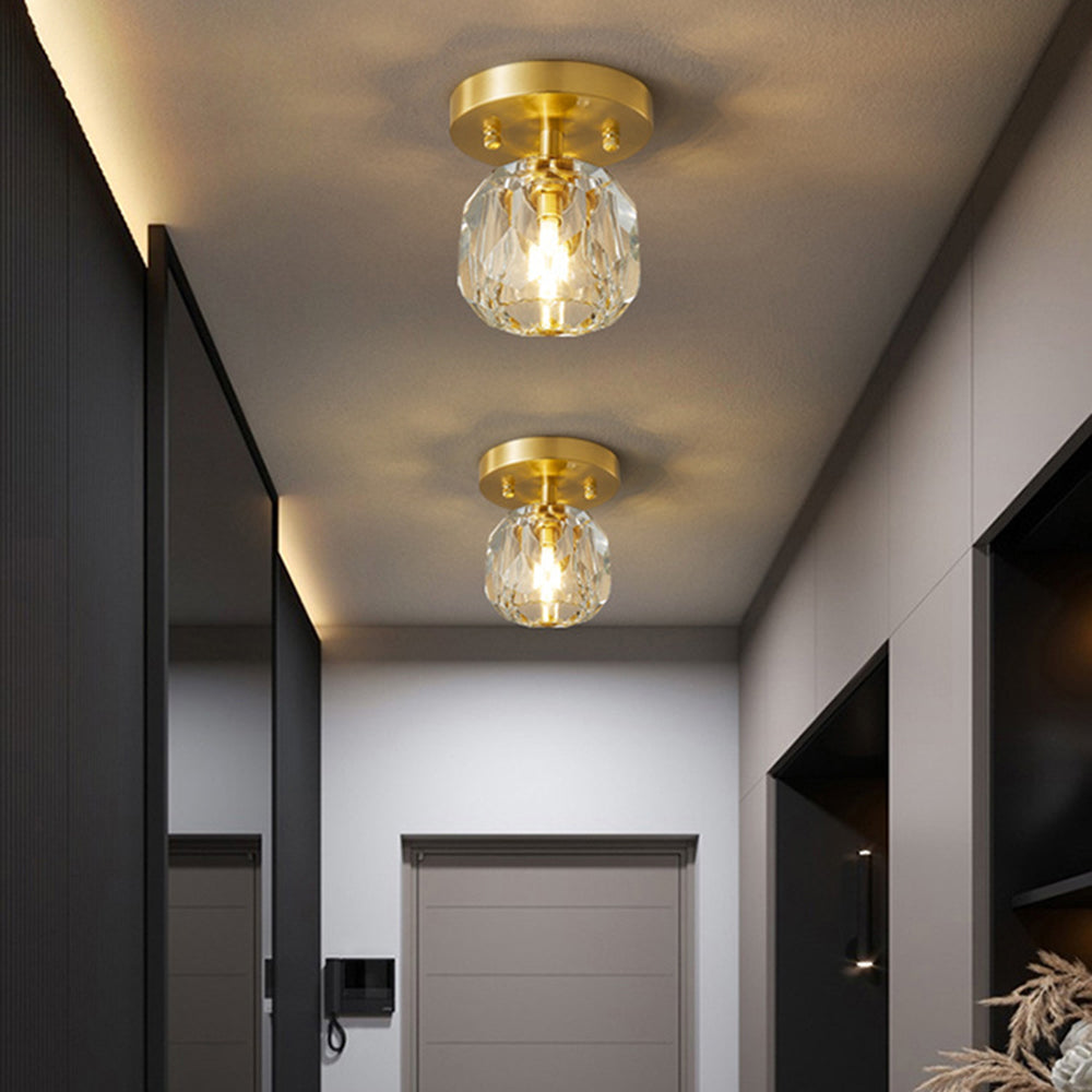 Kristy Classico LED Design Piccolo Diamante Lusso Plafoniere Metallo/Acrilico Ore Soggiorno/Camera da Letto