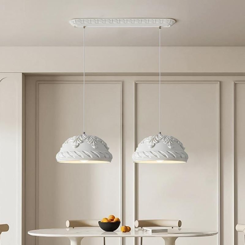 Aria Classica Metallo Resina Sospensione Bianco Soggiorno Camera da letto Ristorante