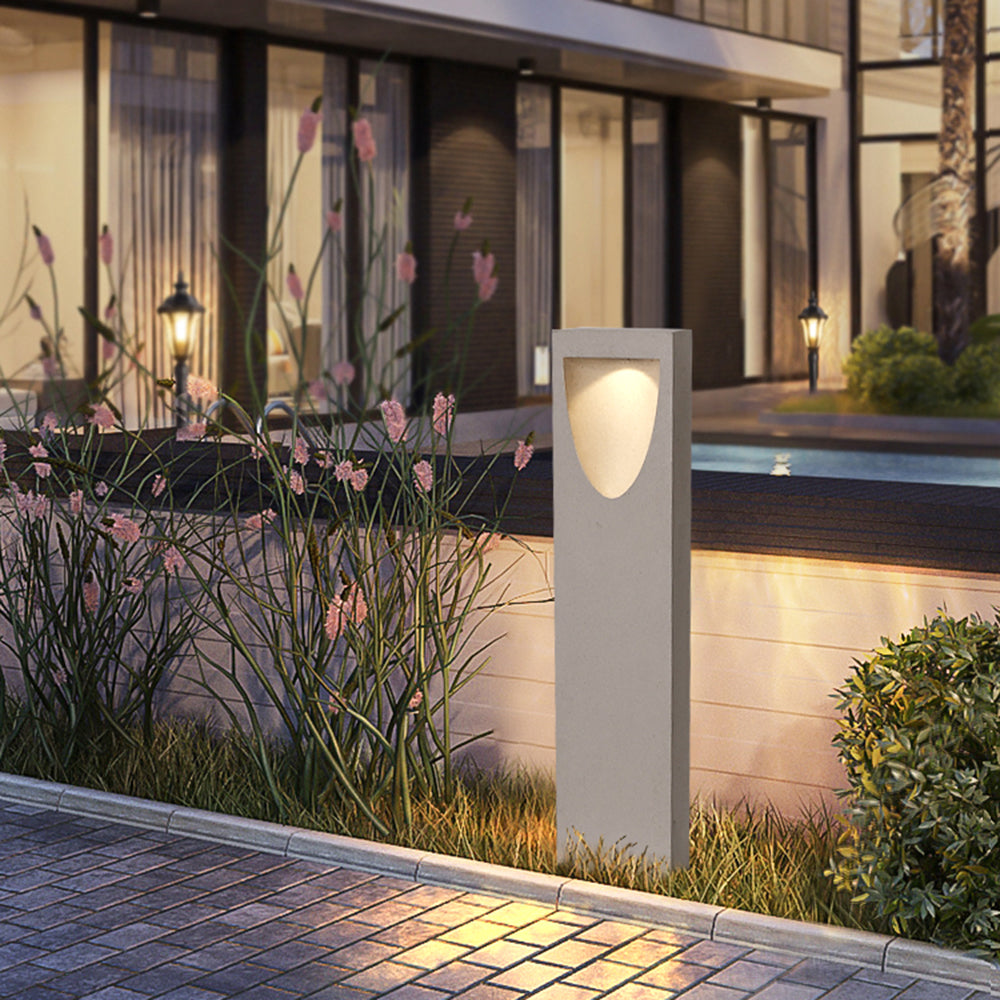 Ray Moderno Semplice LED Riflessione Pietra Lampade da Esterno