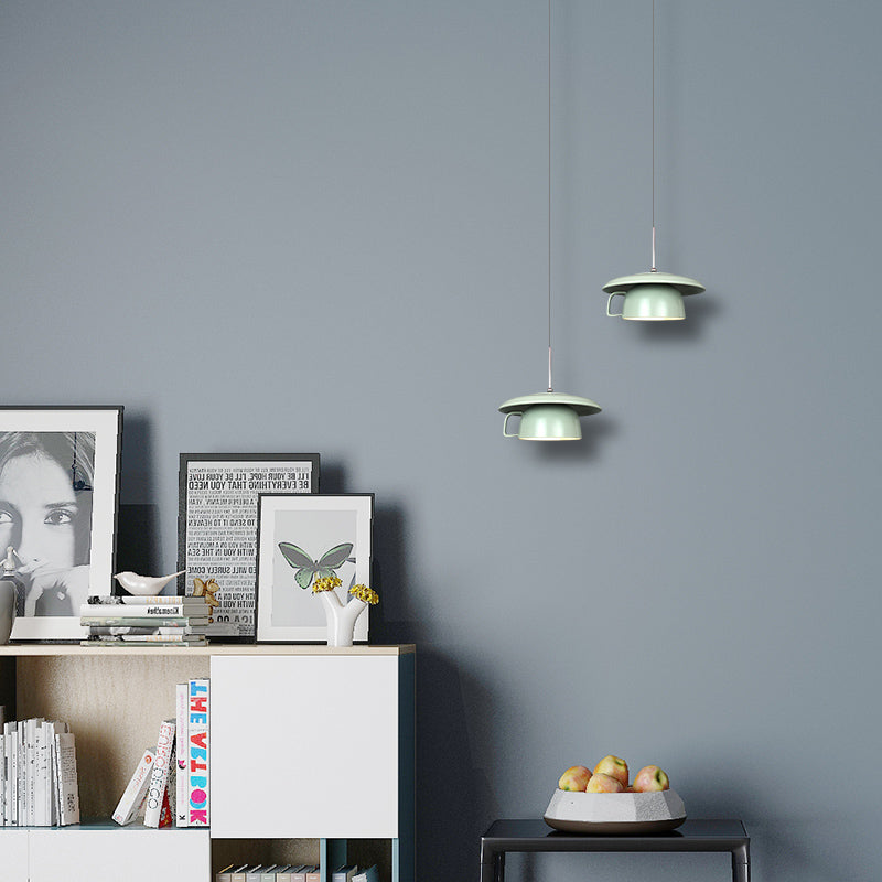 Valentina Rustico Tazza Ceramica LED Lampade a Sospensione Soggiorno