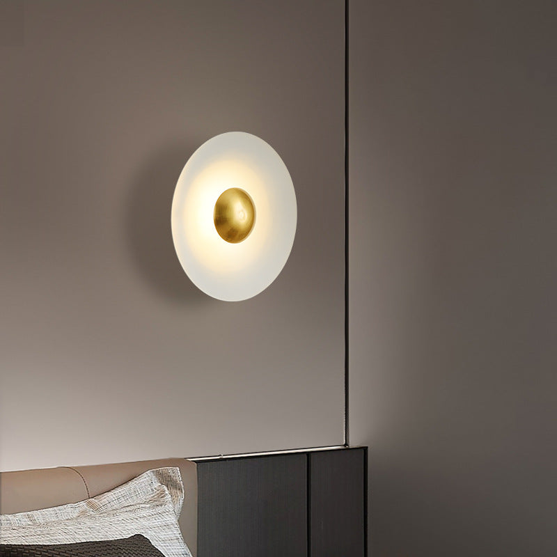 Valentina Piatto Minimalista LED Applique Metallo Albergo Camera da Letto