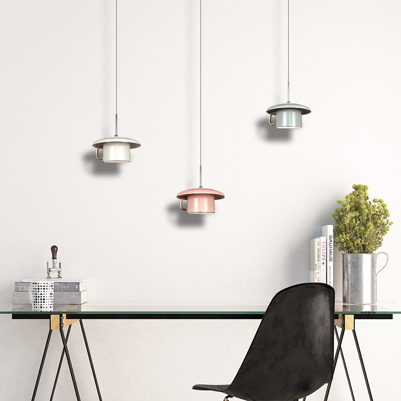 Valentina Urbano Tazza Ceramica LED Lampade a Sospensione Soggiorno