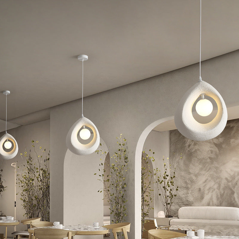 Avi Moderno PVC Sospensione Bianco Grigio Camera da letto Soggiorno