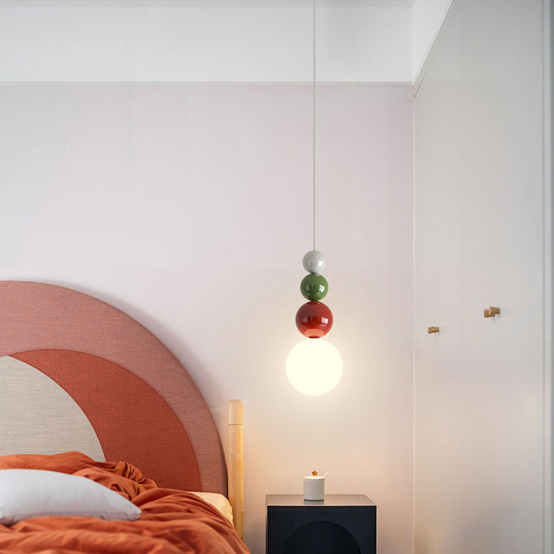 Valentina Moderno LED Metallo Sospensione Bianco Verde Rosso