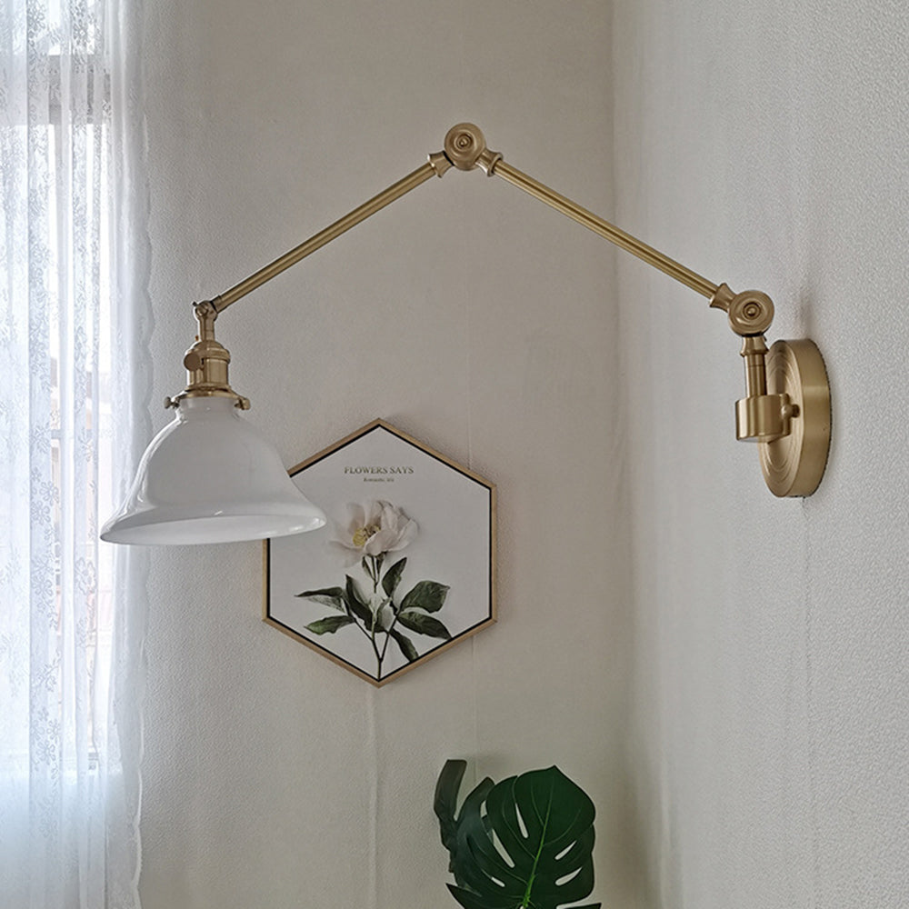 Epoch Vintage Pieghevole Metallo Applique Camera da Letto