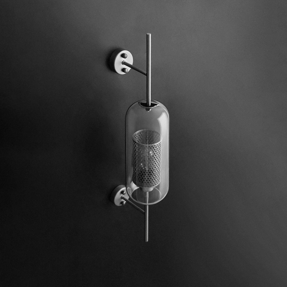 Arisha Industriale LED Applique Metallo/Vetro Argento/Oro Globale