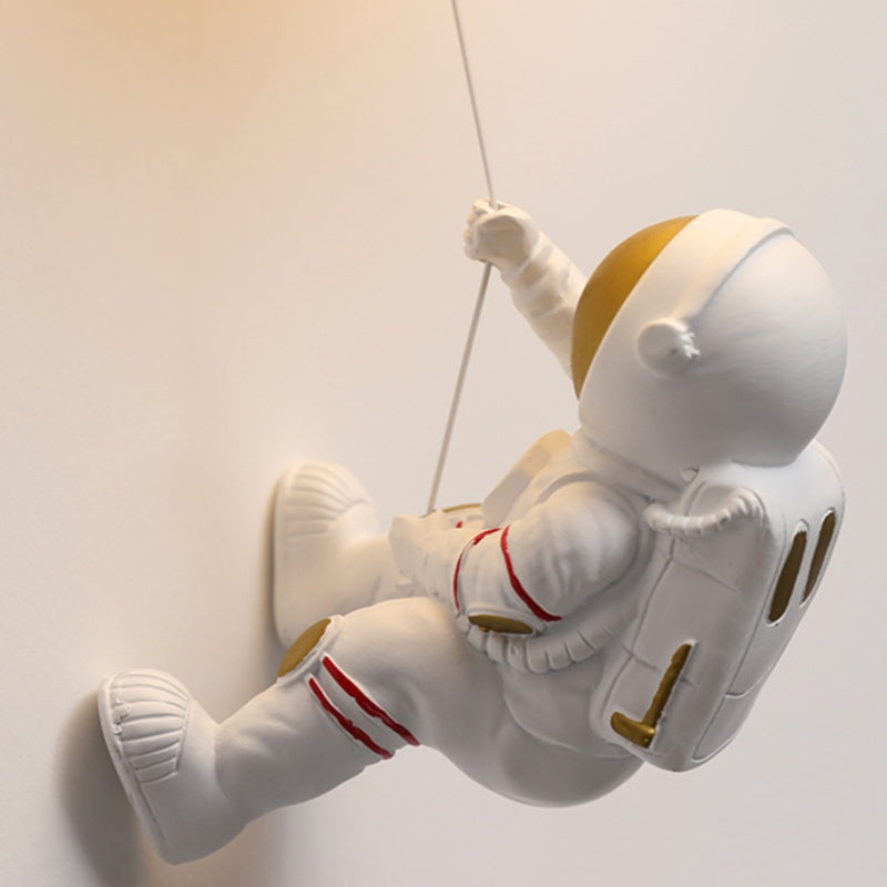 Aria Moderno Luna LED Applique Bianco Resina Camera dei Bambini