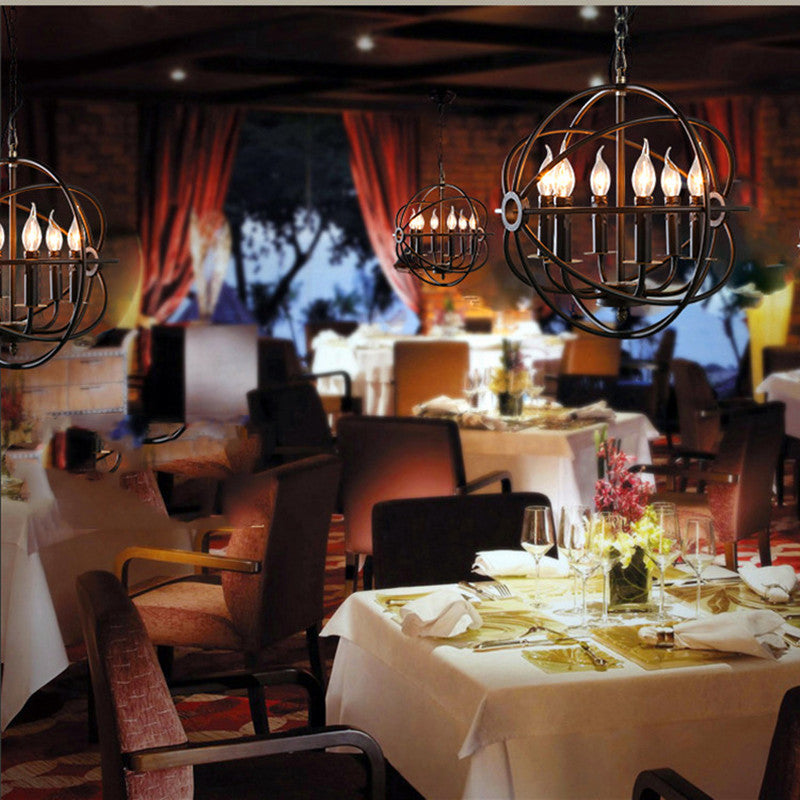 Silva Americano Lampadari Metallo Soggiorno Camera da Letto Ristorante