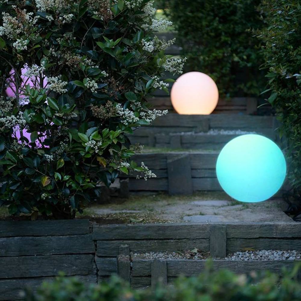 Ray Lampade da Esterno Minimalista Globo LED Resina Giardino