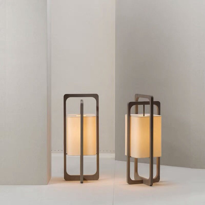 Muto Rectangular Lampade da terra,Legno,Camera da letto