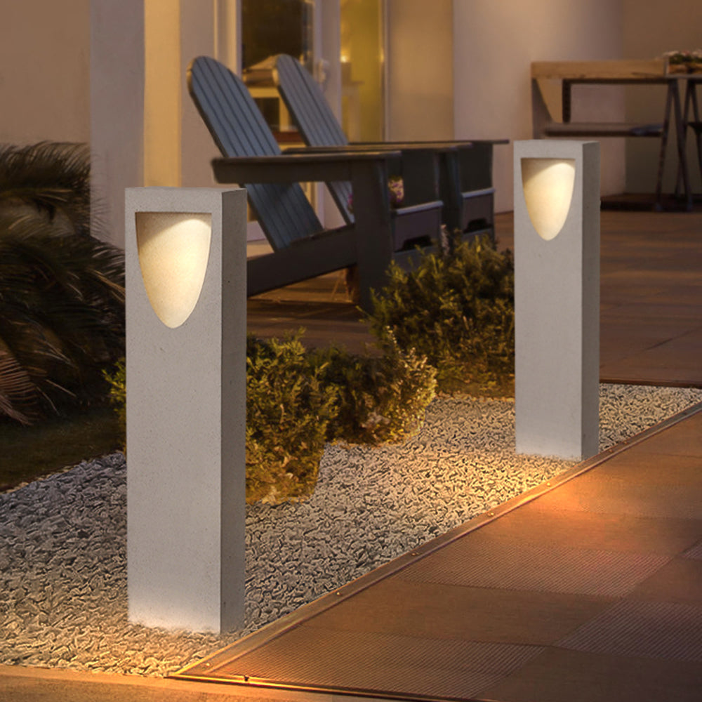 Ray Moderno Semplice LED Riflessione Pietra Lampade da Esterno