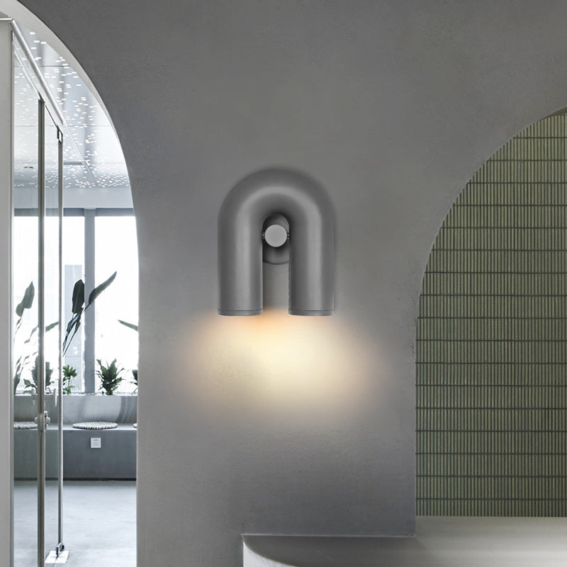 Arisha Moderno LED A Forma di U Metallo Letto Applique Camera da