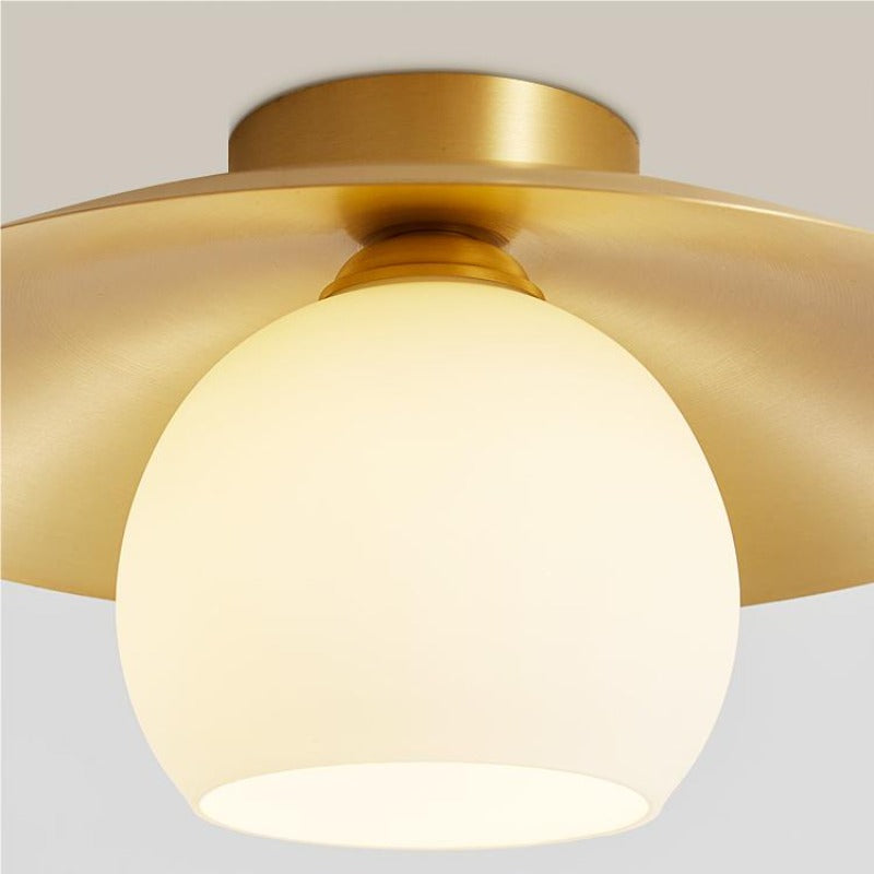 Arisha Nordiche LED Metallo Vetro Plafoniere Giallo Corridoio Soggiorno