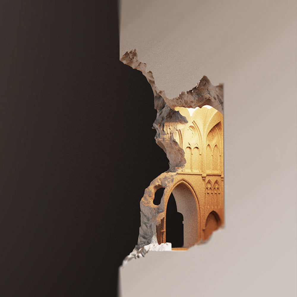 Arisha Arte Deco Colore LED Gesso Applique Soggiorno