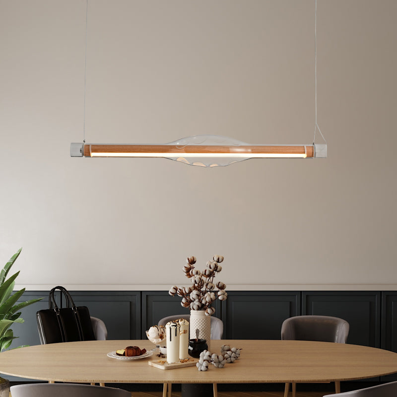 Arisha Design Linea Metallo Acrilico Lampade a Sospensione Marrone